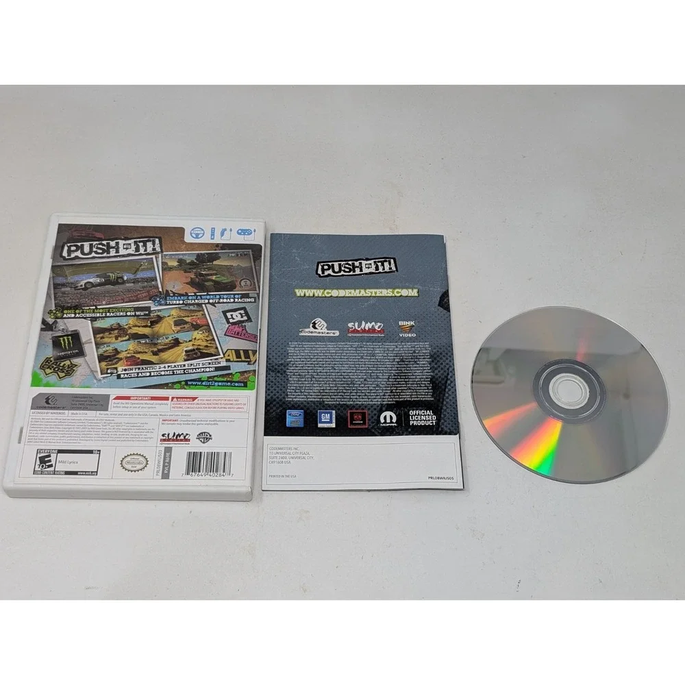 DiRT 2 Nintendo Wii 2009‎ CIB Complete Racing Game